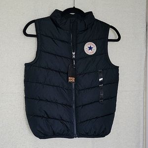 Girl's Converse All Star Puffer Vest Black  10-12 YRS